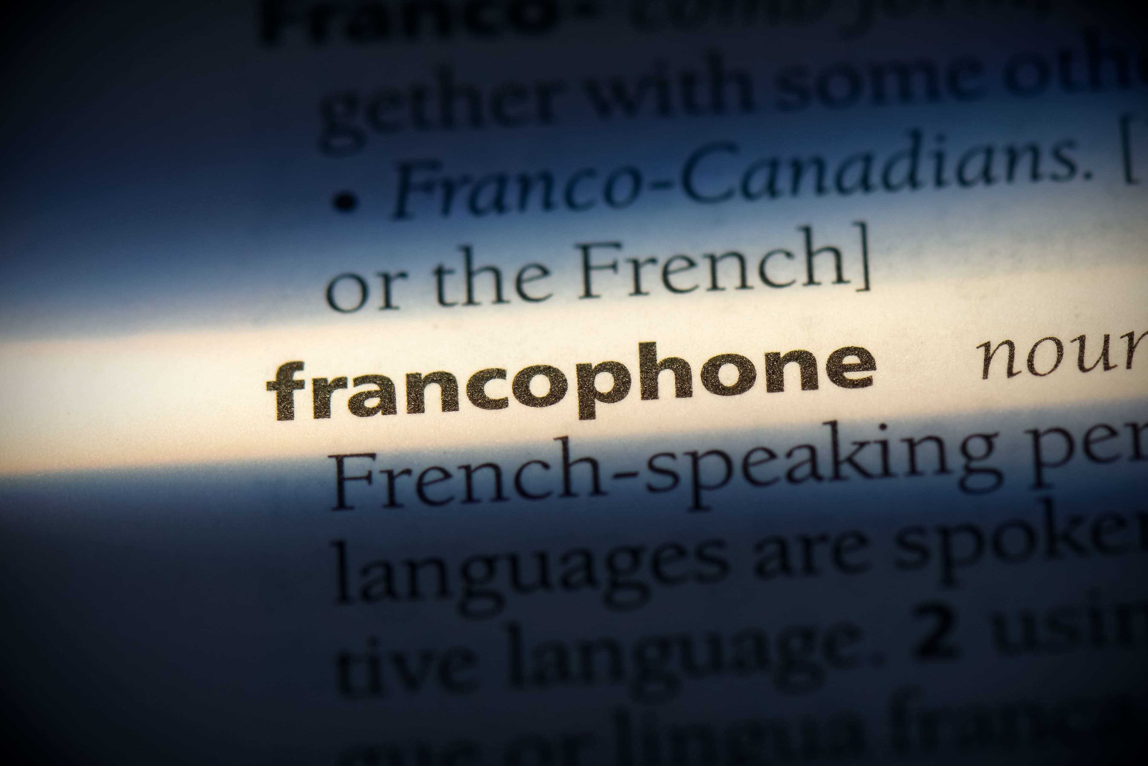 Francophone, francophile, francisé